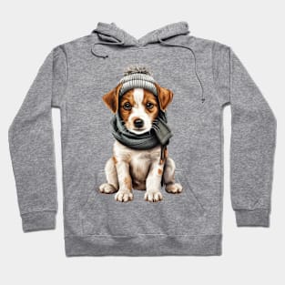 Winter Jack Russell Terrier Dog Hoodie